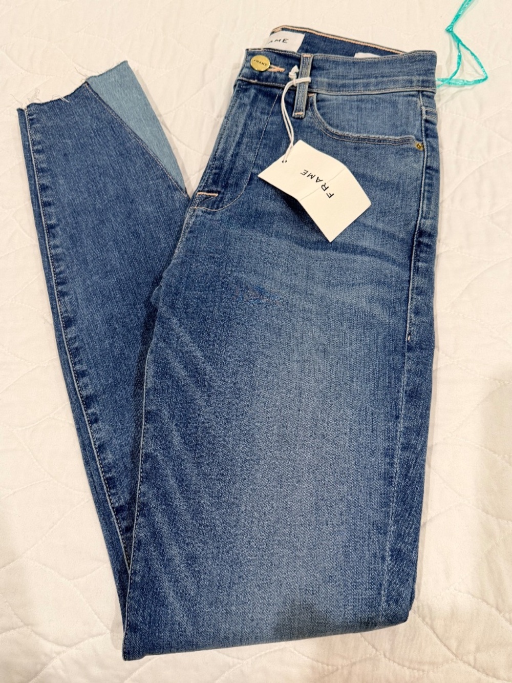 Frame 'Le High Skinny' Jeans in Freebird Duo Wash - Waist 24 - BNWT